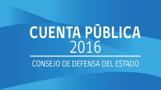 Rinde Cuenta Pública de la gestión institucional del Consejo de Defensa del Estado durante 2016. Sala Multiuso Contraloría General de la República.