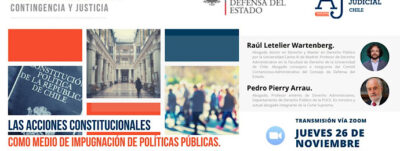 CONSEJERO RAÚL LETELIER PARTICIPA EN CHARLA SOBRE “LAS ACCIONES CONSTITUCIONALES COMO MEDIO DE IMPUGNACIÓN DE POLÍTICAS PÚBLICAS”