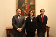 Rafael Rossell, María Eugenia Manaud y Carlos Williamson