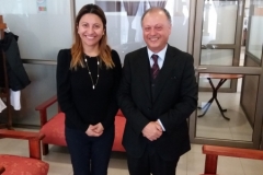 APF Carlo Montti junto a la Seremi de Salud, Alejandra Valdebenito